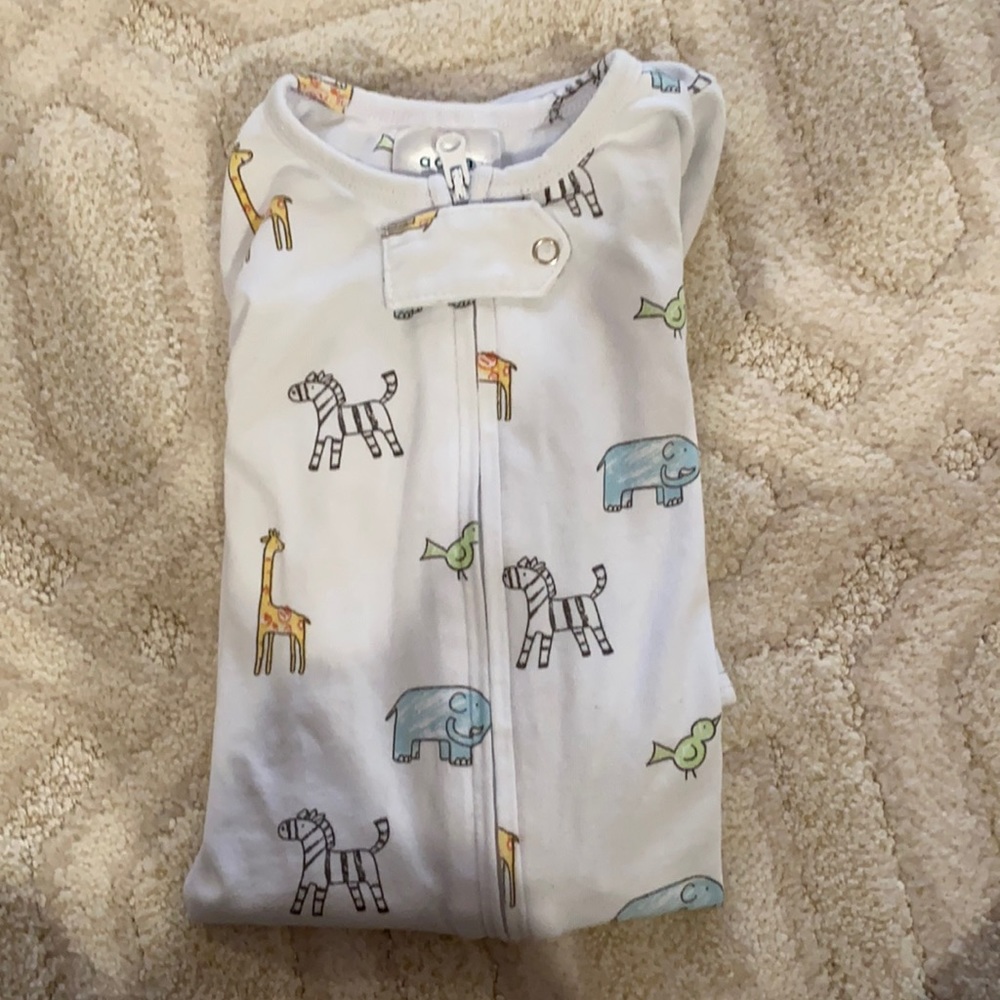 aden + anais White Animal Print Footie. MUST BUNDLE